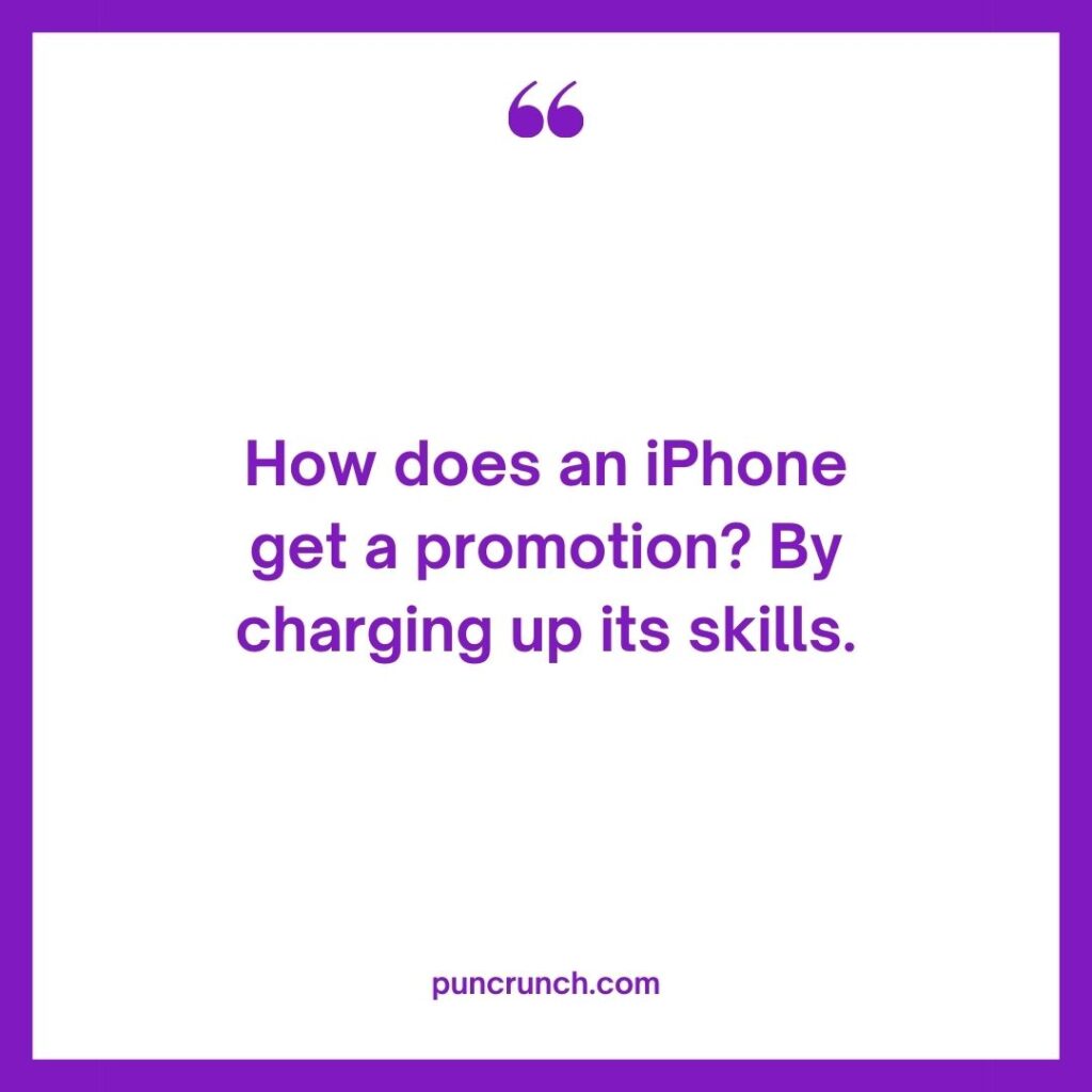 How does an iPhone get a promotion By charging up its skills